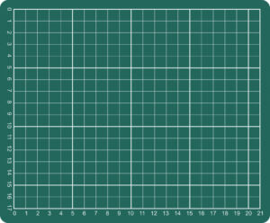SNIJMAT 230X190MM A5 3-LAAGS GROEN