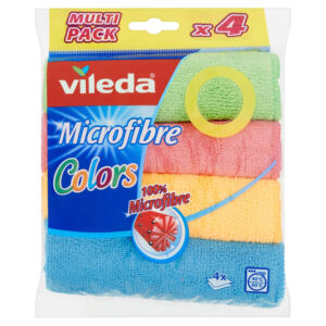 MICROVEZELDOEK VILEDA 4-KLEUREN PAK