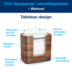 DISPENSER TORK SERVET 273002 XPRESSNAP WALNOOT