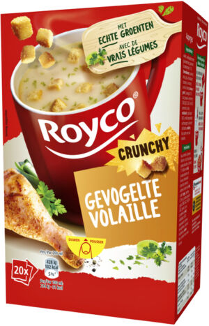 ROYCO CRUNCHY GEVOGELTE + KORSTJES (20 ZAKKEN)